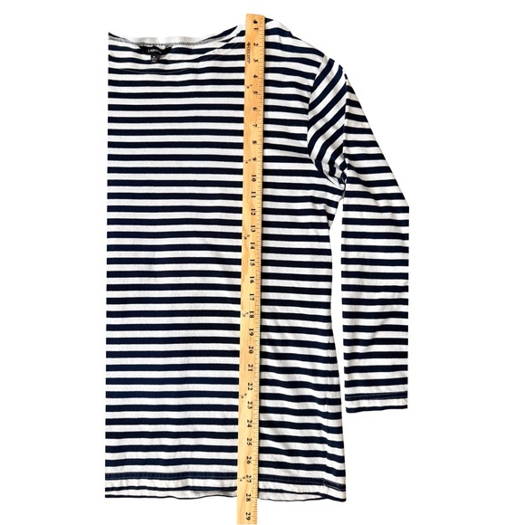 J. Peterman North Sea Navy Striped Tee - Blue and White Long Sleeve Size XL - Picture 4 of 8
